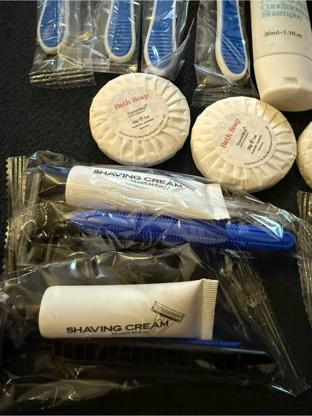 Travel toiletries - 4 sets